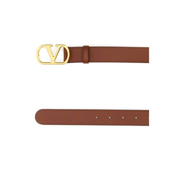 Valentino Garavani Women Caramel Leather Belt